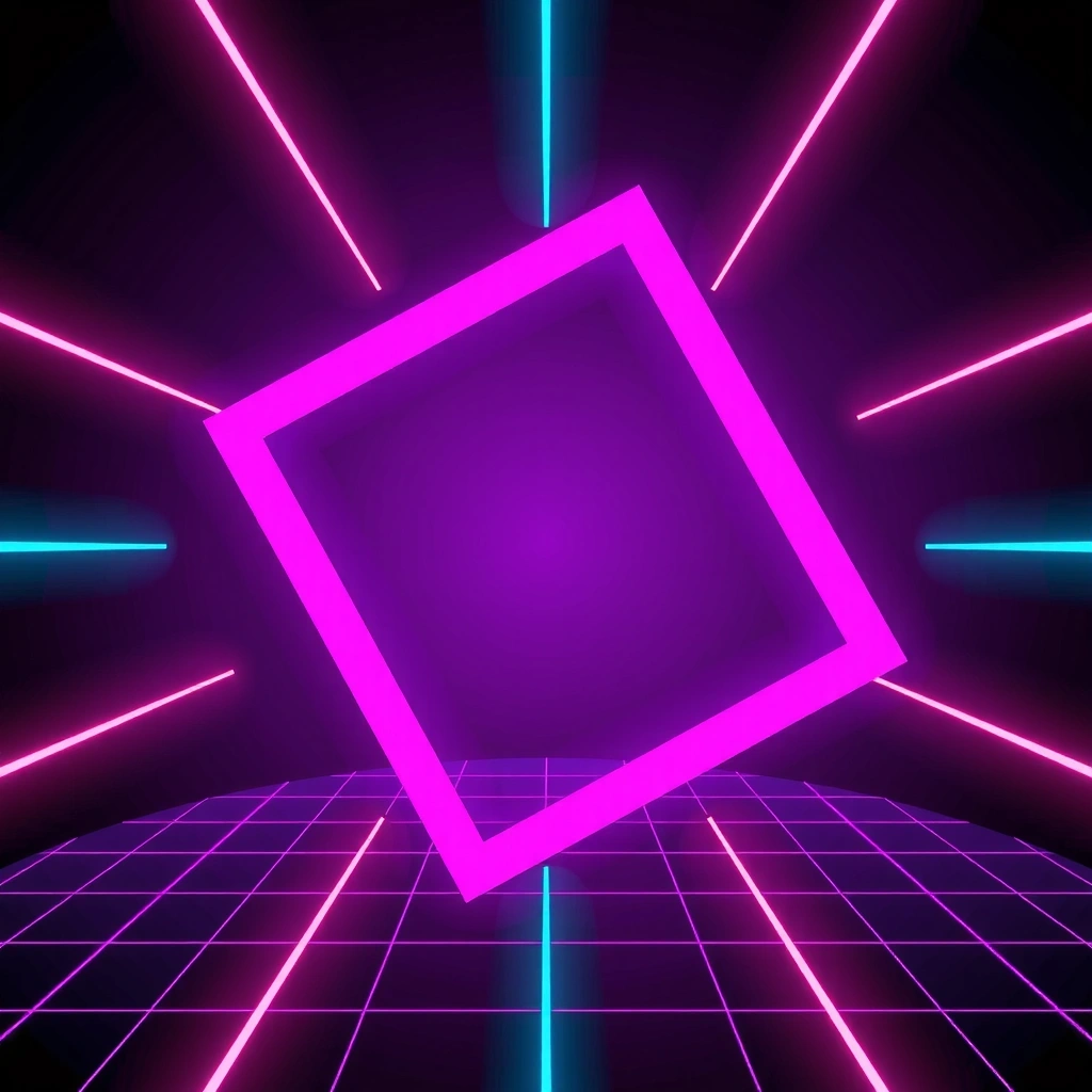 Abstract geometric game concept art